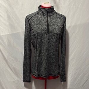 MM254 Head Gray Zippered Fitted Sweatshirt